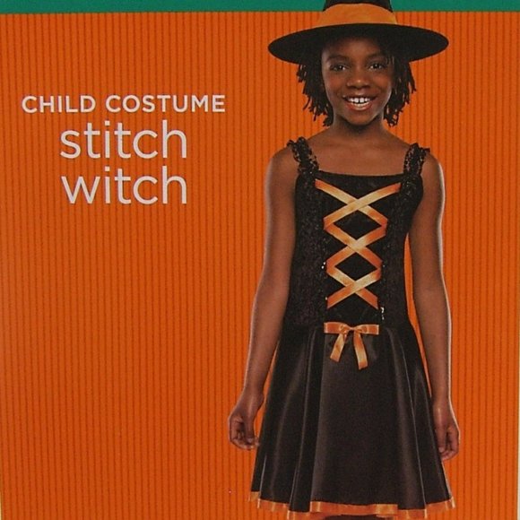 Stitch Witch Halloween Costume Sequins Size 4 to 6 - Picture 1 of 7